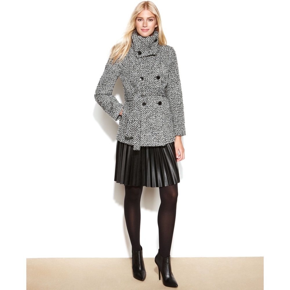 Calvin Klein tweed pea coat